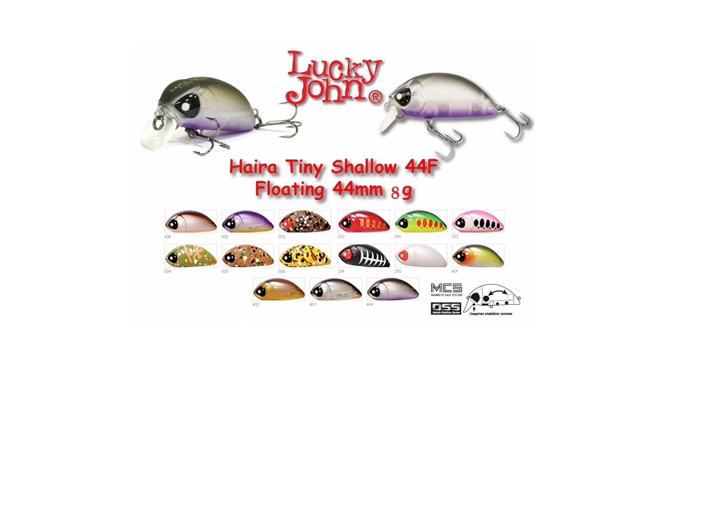 Lucky John HAIRA TINY SHALLOW PILOT PLUS ONE 44F